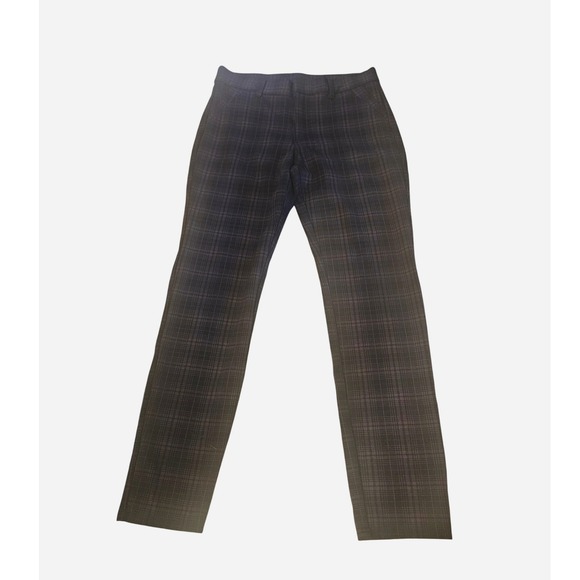 Kut from the Kloth Pants - KUT from the Kloth Diana Plaid Skinny Pants Purple Black Checkered Trousers 10